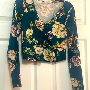 Floral crop top